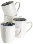 M&Auml;SER Frozen, Kaffeebecher 4er Set in unregelm&auml;&szlig;iger Hammerschlag-Optik, 4...
