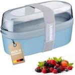 Westmark Lunchbox Mini &ndash; Praktische Box mit F&auml;chersystem im Bento Stil 760...