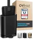 ovimar Klob&uuml;ste Silikon Abeloya | schwarz | Toilettenb&uuml;rste | WC B&uuml;rste mit