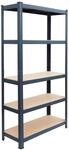 Relaxdays Schwerlastregal, HBT: 180x75x30 cm, anthrazit | Traglast 875 kg, 5