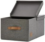 LOVE IT STORE IT Premium Aufbewahrungsbox mit Deckel L, Grau | Gro&szlig;e