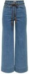 ONLY Female Jeans mit weitem Bein ONLMADISON Hohe Taille Weiter Beinschnitt Verk&uuml;rzt