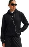 Nike Damen Stdo FLC Mw Std Hoodie, Total Black/Sail, S