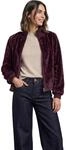 Street One Damen Fake Fur Blouson mit Strickdetails und Print