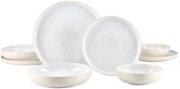 CreaTable, 25395, Serie Yuki Weiss, 8-teiliges Geschirrset f&uuml;r 2 Personen,...