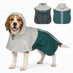 PawHut Hunderegenmantel Wasserdicht Hunde Regenjacken Mittelgro&szlig;e Hunde 
