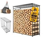 VEVOR Kaminholzregal 3/8 Cord Brennholzregal Feuerholzregal 1855x715x1850mm |...