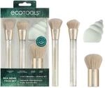 EcoTools Sea Gems Face Set, 4 St&uuml;ck | Pinselset mit Makeup Schwamm f&uuml;r...