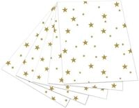 folia 5800 - Fotokarton wei&szlig; mit goldenen Sternen, 50 x 70 cm, 10 Bogen, beidseitig