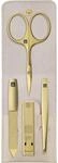 ZWILLING Manik&uuml;re-Set 4-teilig im kompakten Echtleder-Etui, Beige, Premium 