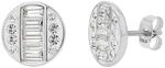 Tom Tailor Ohrstecker f&uuml;r Damen, Edelstahl, mit Preciosa, 11 mm, silber,