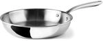 LACOR 60858 &ndash; Pfanne TriChef unbeschichtet, 28 cm, Edelstahl 18/10 | Aus Edelstahl
