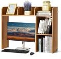 VEVOR Schreibtisch B&uuml;cherregal 2-stufiger Organizer (94,5 x 24,1 x 73,4 cm)