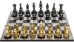 Kare Design Deko Objekt Chess, Silber/Gold, 60x60 cm, Schachbrett, Schachspiel,...