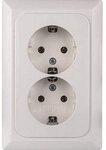 OPUS&reg; 1 Kanto Komplettger&auml;t"2-fach" f&uuml;r 1 UP-Dose Farbe alpinwei&szlig;