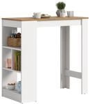 xonox.home - Bar-/Esstisch Urban 105x103x51 cm wei&szlig;/Artisan Eiche Nb. | 3