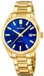 Festina Herrenuhr Analog aus Edelstahl 316l Silberfarben | Quarzwerk, Kalender,