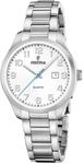 Festina Damenuhr Analog aus Edelstahl 316l Silberfarben | Quarzwerk,