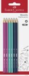 Faber-Castell - Bleistifte Set, 6 Stifte H&auml;rtegrad HB | Bruchsichere HB-Bleistifte