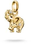 THOMAS SABO Charm Club Connect 18k Vergoldete Gl&uuml;Cksbringer-Anh&auml;Nger