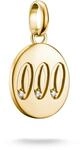 THOMAS SABO Charm Club Connect Charm-Anh&auml;nger Engelzahl mit Steinen 18k Vergoldung