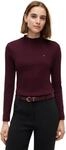 Tommy Hilfiger Damen Langarmshirt Slim Cody Mock-Neck