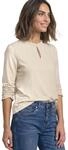 Street One Damen 3232102 Basic Shirt mit R&uuml;schen und Cut-Out-Detail (1er Pack)