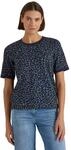 Damen T-Shirt mit Rundhals und Leo-Muster