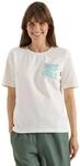 Damen T-Shirt mit Rundhals und Brusttasche