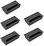 Emuca - Satz von 5 Kabeldurchf&uuml;hrungen f&uuml;r Quadrum Tisch, rechteckig, 159x80mm,