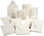 Creativ Company Passepartoutkarte, 12,5 x 12,5 cm, blanquecino-Format, 50 St&uuml;ck