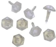 Gardinia Faltenstecker f&uuml;r Vorhangschiene, Kunststoff, Glasklar, 50 St&uuml;ck |...