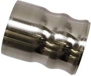 Gardinia Endknopf, Aluminum, Edelstahl-Optik, Windsor Kappe, 2, 30478
