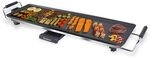BEPER P101BBQ070 XL Elektrischer Teppanyaki-Grill 70 x 23 cm, Antihaftbeschichtung