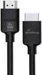 MediaRange HDMI-Kabel 2.1, 48 Gbit/s mit Ethernet 2 m Schwarz kompakt | High...