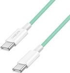 USB 2.0 Typ-C Anschlusskabel, C (Stecker) zu C (Stecker) mit Nylon-Ummantelung,...