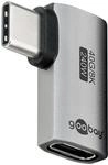 goobay USB-C Adapter 240W 40 Gbit Verl&auml;ngerung 90&deg; horizontal USB4 (Stecker...
