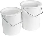 Westmark 2 Milch-/Vorrats-/Futtereimer mit Henkel und Deckel, F&uuml;llverm&ouml;gen: 2 L und