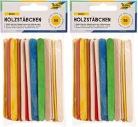 folia 2290 - Holzst&auml;bchen zum Basteln, Eisst&auml;bchen, 114 x 10 x 2 mm, 50...