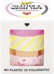 folia 26459 - Glitter & Washi Tape DESIGNED BY FRAU H&Ouml;LLE, 4 St&uuml;ck, Klebeband...