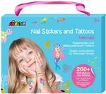 Avenir Kreativ-Set Nagelsticker & Tattoos, Motiv: Meerjungfrau, tempor&auml;re...