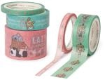 LEGAMI - 5er Set Papierklebeb&auml;nder,Tape by Tape, Cute Animals, bunt, zum...