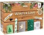 KREUL 49759 - Candle Pen 6er Set Winter Love, 6 x 29 ml, feine Malspitze,...