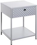 HAKU Konsolentisch Grau &ndash; schmale graue Konsole in quadratischer Form, aus...