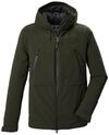 killtec Herren Kow 28 Mn Jckt Funktionsjacke/Outdoorjacke wasserdicht mit Kapuze (1er