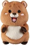 Bauer - Freundlicher Quokka Kuscheltier mit Bauchtasche, 25 cm | Rund & Pummelig -