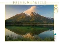 Puzzle &middot; Hintersee und Hochkalter in Ramsau | Hintersee und der Berg Hochkalter im