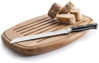 Lacor 60491 Ovale Brot Schneidebrett bambu 40x27x3cm, Bambus, Brown, 40 x 27 x...
