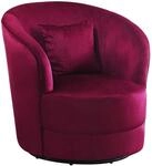 Atlantic Home Collection Sessel Colin, 360Grad, Polyester, Rot, BxTxH: 84cm x...