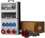 Doktorvolt Baustromverteiler mit FI-Schutz und CEE-Steckdosen, Stromverteiler